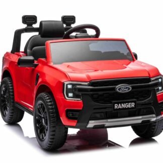 Coche electrico niños 12v, 1 plaza, rojo, Ford RANGER F707 LITTLE, 1-4 AÑOS, asiento cuero, INDA505-BN0